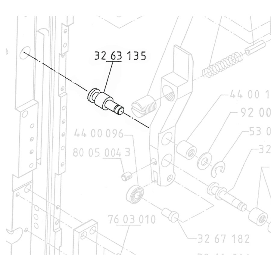 3263135 - Lever Bolt, 48/5 & 52/8 | Update Ltd