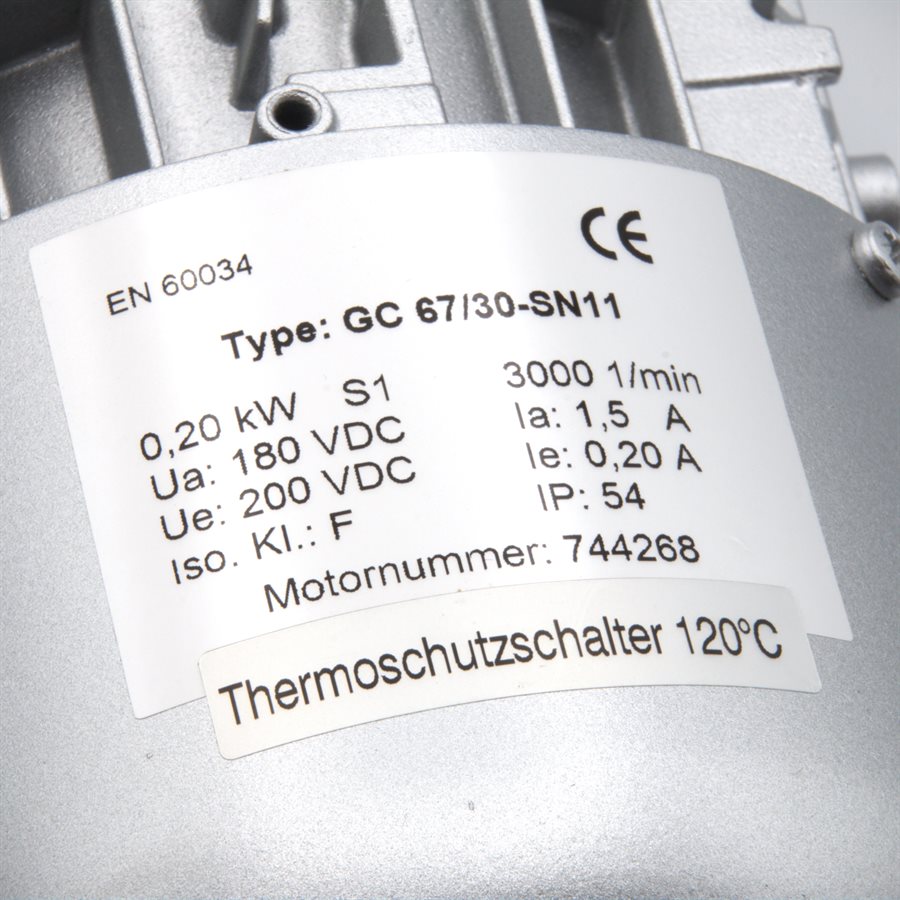 ＢＲＭ1.3 UP4394 - Feeder Drive Motor & Gear Box MBO (0103901) Perf