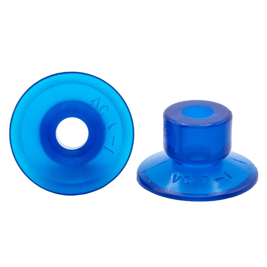 VC-7-1 - Blue Vinyl Vacuum Cup 1.00H x 1.63W x .38B Style C
