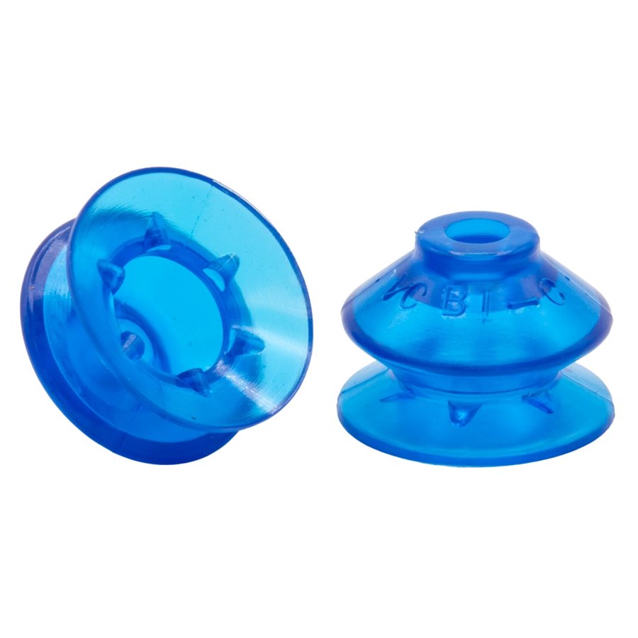 VC-B1C - Blue Vinyl Vacuum Cup .88H x 1.2.W x .27B Style K