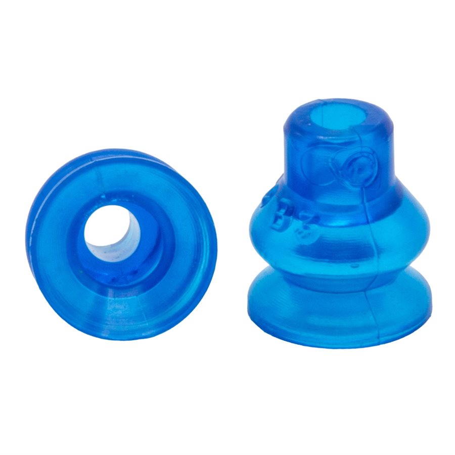 VC-B3 - Blue Vinyl Vacuum Cup .59H x .52W x .15B Style K