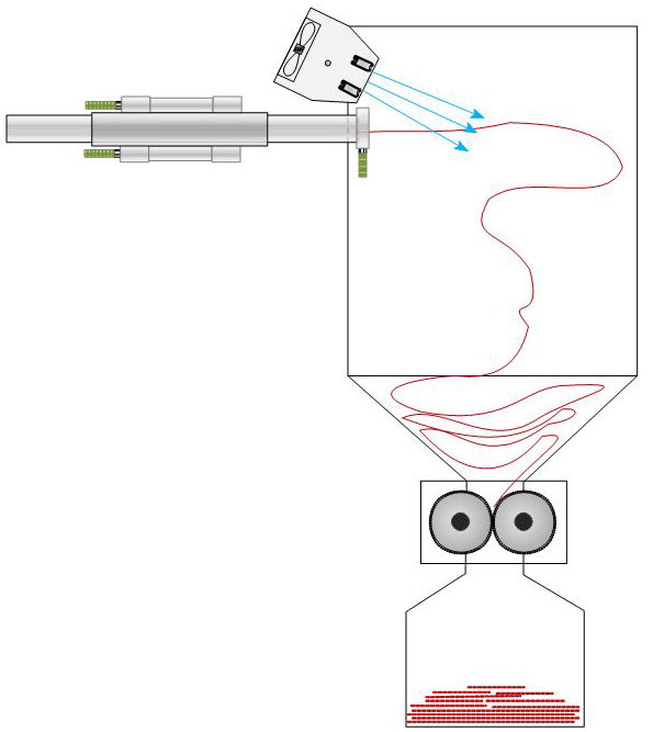 Cyclone separator where plastic trim adheres to walls