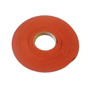 Sponge Rubber 1/4" x 3/4" Red Silicone (20 ft. Roll)