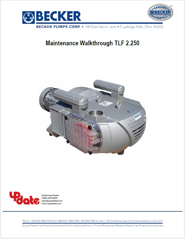 Becker VTLF 2.250 Maintenance Guide PDF