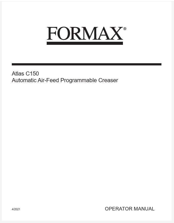 Atlas C150 User Manual thumbnail