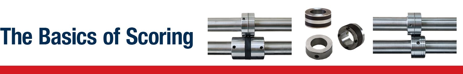 Illustration of four paper scoring methods used in bindery/finishing